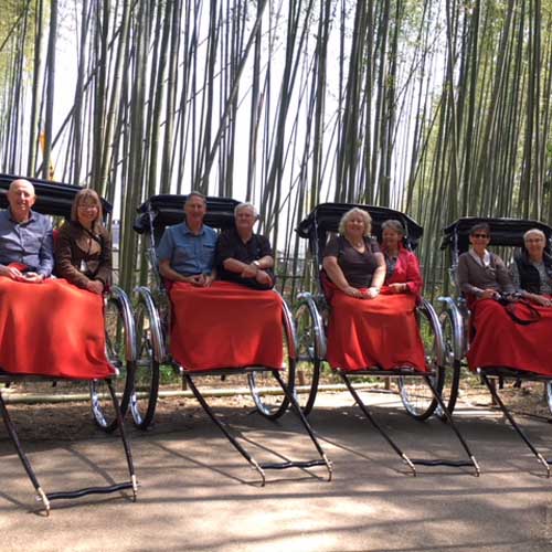 Rickshaw ride at Arashiyama in Kyoto