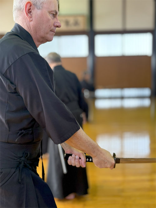 Japan group tour, Iaido martial art workshop Japan