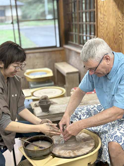 Japan Art Tours at Zao Pottery Workshop